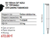 Bea D100-934C D Tipi Çivi Çakma Tabancası thumbnail 2