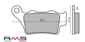 KTM RC 200 ARKA FREN BALATA RMS thumbnail 2