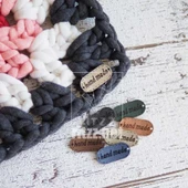 Deri Etiket Handmade Oval 10 Adet thumbnail 2