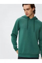 4WAM70023MK Koton Erkek Sweat BORDO thumbnail 6