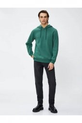 4WAM70023MK Koton Erkek Sweat BORDO thumbnail 8