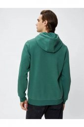 4WAM70023MK Koton Erkek Sweat BORDO thumbnail 9