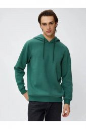 4WAM70023MK Koton Erkek Sweat BORDO thumbnail 10