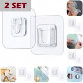 Geçmeli Klips Eşya Sabitleme Askısı 2 SET thumbnail 1