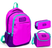 Coral High Pembe Mor Üçlü Okul Çanta Seti thumbnail 1