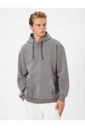 Gri Erkek Sweatshirt thumbnail 3