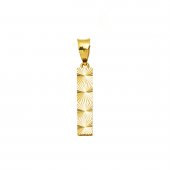 14 Ayar Altın İşlemeli I Harf Kolye Ucu thumbnail 1