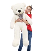 90 cm Papyonlu Peluş Ayıcık - % 100 YERLİ thumbnail 9