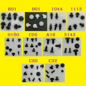 YATE10 100 Adet 10 Tür Universal Döşeme Klipsi thumbnail 1