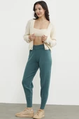 Jogger Triko Pantolon - Yeşil thumbnail 4