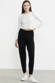 Jogger Triko Pantolon - Siyah thumbnail 1