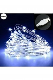 Peri Led Işık 10 Metre Usbli Beyaz thumbnail 2