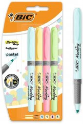Fosforlu Kalem Brite Liner Pastel 4 Renk thumbnail 2