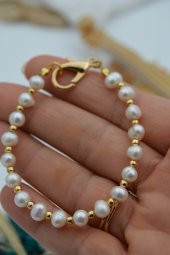 STONEAGE JEWELLERY İnci Bileklik thumbnail 1