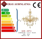 Eray Aydınlatma 6027-6 CAM KOL AVİZE thumbnail 4