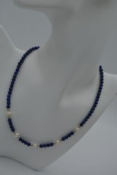 STONEAGE Lapis Lazuli ve İncili Bayan Kolye thumbnail 2