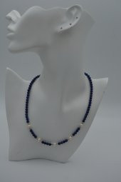 STONEAGE Lapis Lazuli ve İncili Bayan Kolye thumbnail 3