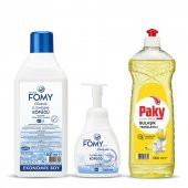 FOMY Classic Köpük Sabun Seti + PAKY Elde Bulaşık Deterjanı thumbnail 1