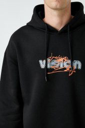 Erkek Siyah Sweatshirt 3WAM70588MK thumbnail 5