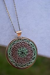 STONEAGE JEWELLERY Özel Tasarım Çini Bayan Kolye thumbnail 1