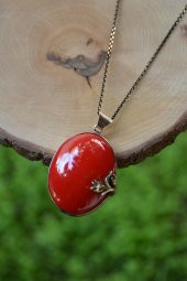 STONEAGE JEWELLERY El Yapımı Çini Bayan Kolye thumbnail 2