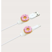 Koyu Pembe Donut Kablo Koruyucu thumbnail 2