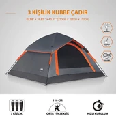 Mobihome 63200 Otomatik Çadır-GRİ thumbnail 5