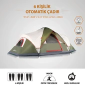 QuickUp DomeHike 6 Kişilik Otomatik Çadır thumbnail 6