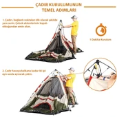 QuickUp DomeHike 6 Kişilik Otomatik Çadır thumbnail 7