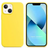 Apple iPhone 15 Plus 6.7'' Liquit Lansman Silikon Sarı thumbnail 1