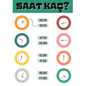 Saat Öğreten YAZ-SİL Eğitim Seti thumbnail 3