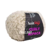 Knit Me Curly Alpaca KC03 Krem thumbnail 1