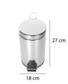 Palex Krom Pedallı Çöp Kovası 5 Litre thumbnail 3