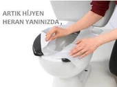 Klozet kapak örtüsü klozet hijyen örtüsü 250 ADET thumbnail 3
