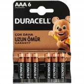 Duracell Basic İnce AAA Kalem Pil 6'Lı thumbnail 1