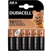 Duracell Basic İnce AA Kalem Pil 6'Lı thumbnail 3