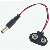 9 Volt 2.1 Mm Jacklı Pil Başlığı (IC-232A) thumbnail 9