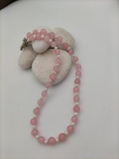 STONEAGE Pembe Kuvars ve İnci Şifa Kolyesi thumbnail 5