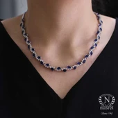 Su Yolu Modeli 925 Ayar Gümüş Kolye thumbnail 3