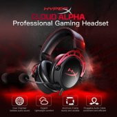 HyperX Cloud Alpha Kablolu Mikrofonlu Kulak Üstü Oyuncu Kulaklığı thumbnail 2
