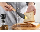 MİEN Bambu Saplı Silikon Yan Spatula Siyah thumbnail 2