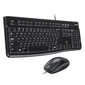 LOGITECH MK120 USB Q SİYAH KABLOLU KLAVYE+MOUSE SET thumbnail 1