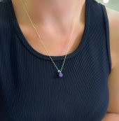 STELA AMETİST KOLYE DOĞAL TAŞ thumbnail 1