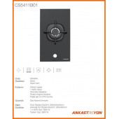 Silverline CS5411B01 Tek Göz Wok Ocak thumbnail 2