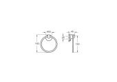 Vitra Marin Halka Havluluk - Krom thumbnail 2