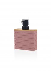 The Mia Stripe Sıvı Sabunluk Pembe thumbnail 1