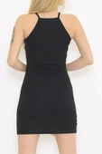 Zhlbutik Altı Biyeli Elbise Siyah thumbnail 9