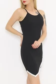 Zhlbutik Altı Biyeli Elbise Siyah thumbnail 5