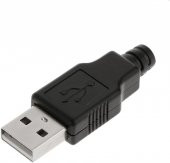Usb 2.0 Erkek Lehimlenebilir Soket thumbnail 3