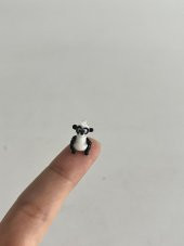 El Yapımı Mini Murano Cam Panda Biblo A104-02 thumbnail 2